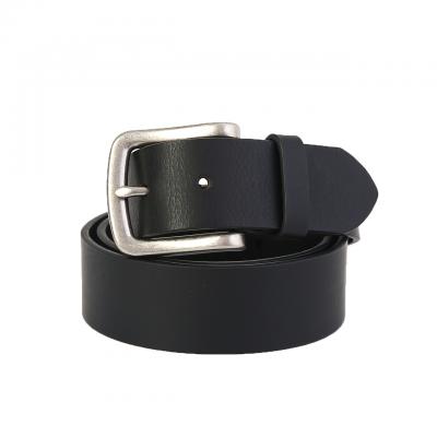 Black full grain leather man's leather belt style HY1015