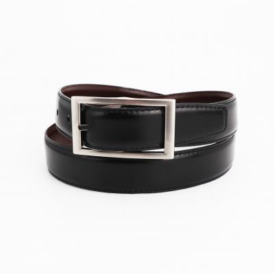 Boys leather pin buckle belt Men's belt black and brown two colors convertible thin belt  HY1075