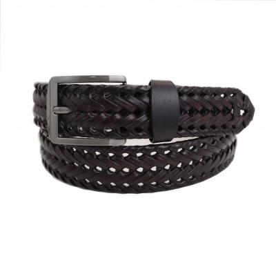 Factory men's braided belt manual hollow women's braided PU belt HY1087