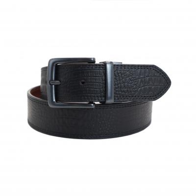 New alligator double-sided men's belt leather belt  HY1089