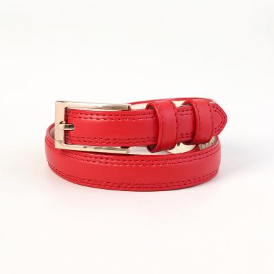 Woman red thin belt 2.0mm style HY1029